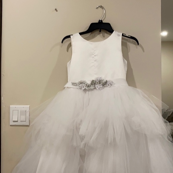 This is a high low flower girl dress, worn once. - Picture 3 of 3